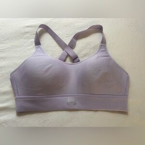 Under Armour Purple Sports Bra with Racerback Design